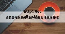 麻花豆传剧原创在线（麻花影视百度百科）